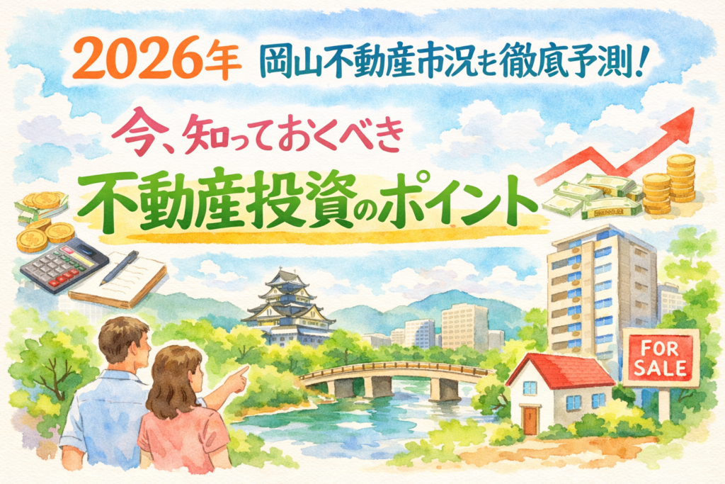 2026年 岡山不動産市況を徹底予測！今、知っておくべき不動産投資のポイント