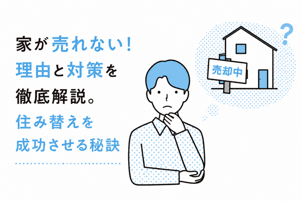 家が売れない！理由と対策を徹底解説。住み替えを成功させる秘訣